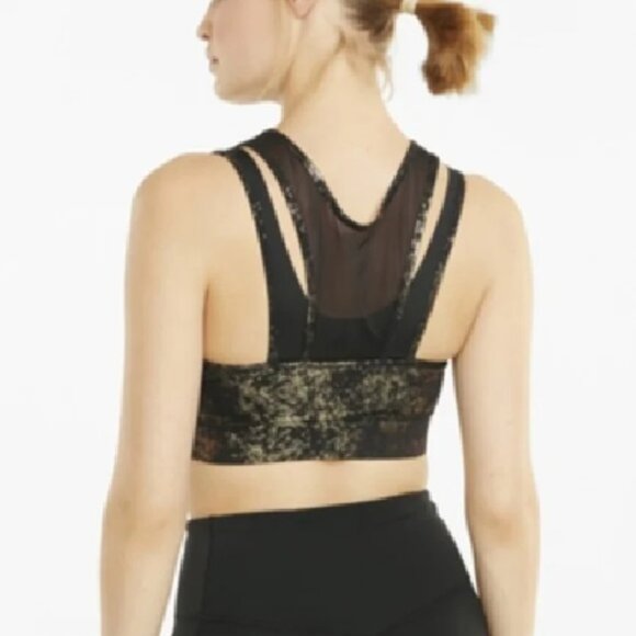 Puma luxe mesh overlay bra - Picture 2 of 5